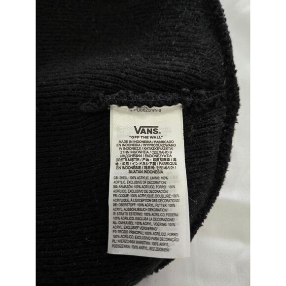 VANS Off The Wall Beanie CA NY Since 1966 Unisex Black Knit 2022 Streetwear - Picture 3 of 4